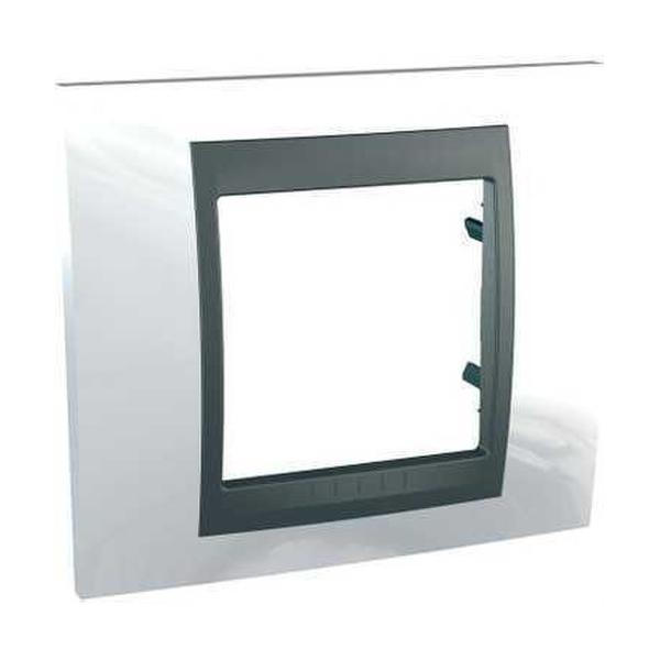 MARCO UNICA TOP CON 1 ELEMENTO BLANCO TECNO GRAFITO
