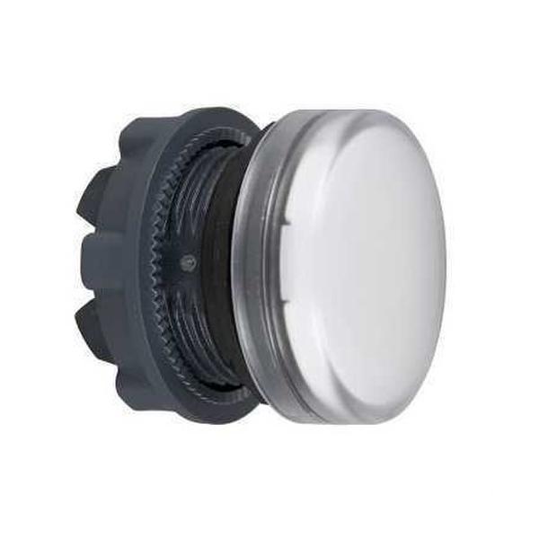 CABEZA PILOTO LED INTEGRADO EMBELLECEDOR PLÁSTICO BLANCO