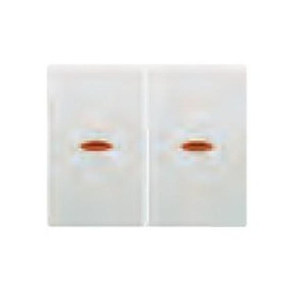 TECLA DOBLE INTERRUPTOR + CONMUTADOR SEAL SERIE IRIS DE COLOR AZUL MING