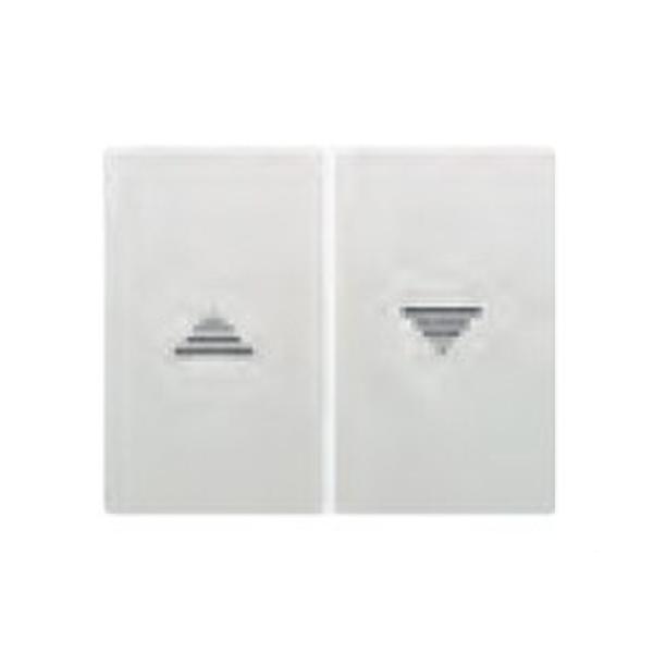 TECLA PULSADOR INTERRUPTOR PERSIANA SERIE IRIS EN AZUL MING