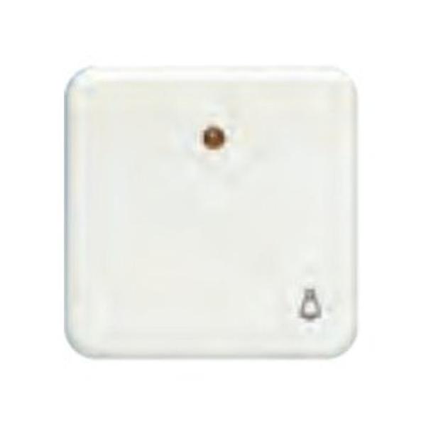 TECLA PULSADOR TIMBRE LUMINOSO SERIE IBIZA EN BLANCO