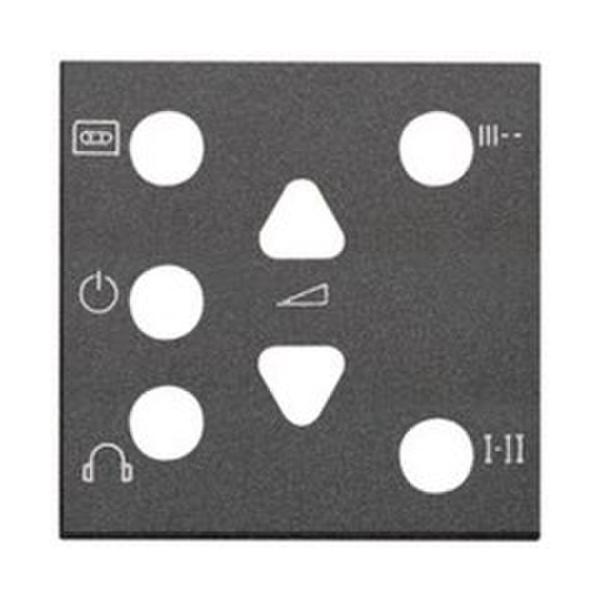 TAPA MANDO ESTEREO 2 CANALES ZENIT BL