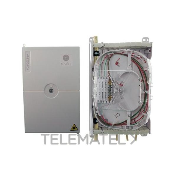 CAJA EMPAL.I.2 PTO./16 PTO.12f+SPLIT,126x200x50mm ABS+PC BL