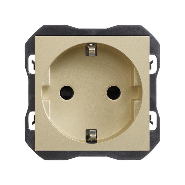 Base de enchufe schuko 16A 250 V~ con sistema de embornamiento a tornillo cava Simon 270
