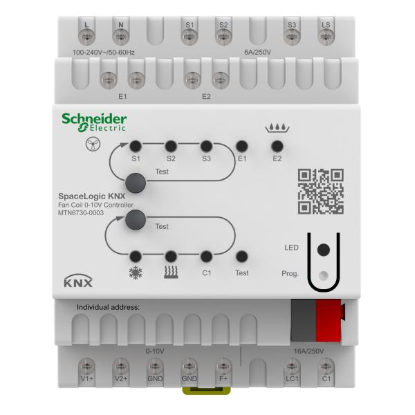 KNX - Actuador SpaceLogic de Fan Coil 0-10V
