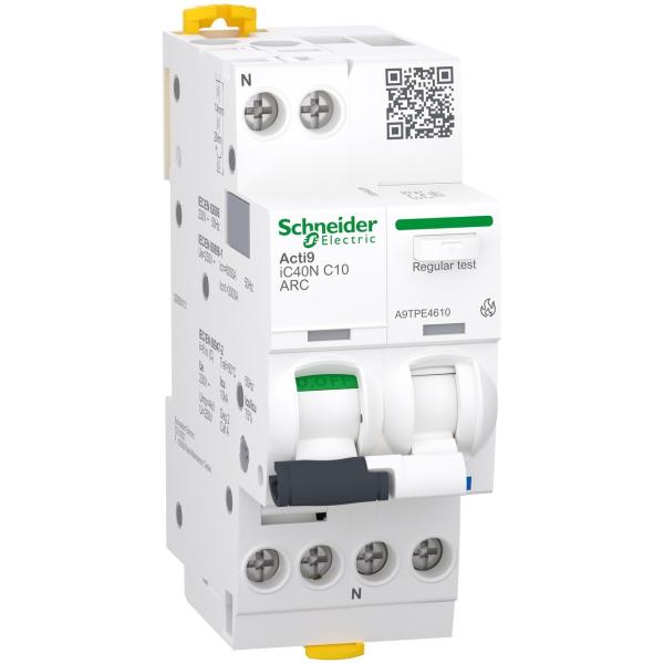 INTERRUPTOR AUTOMTICO iC40N ARC 1PN C 10A CON ARCO ELCTRICO