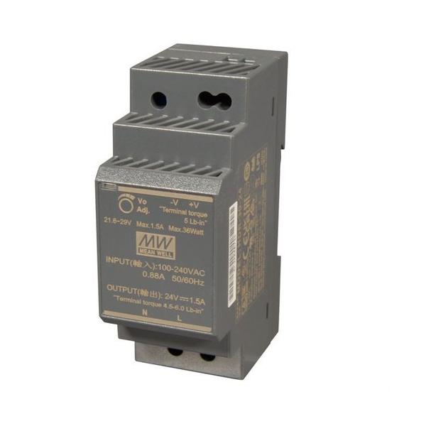 FUENTE DE ALIMENTACIN HDR-15-12 RAIL DIN 230V AC/12V DC 1,25A 15W