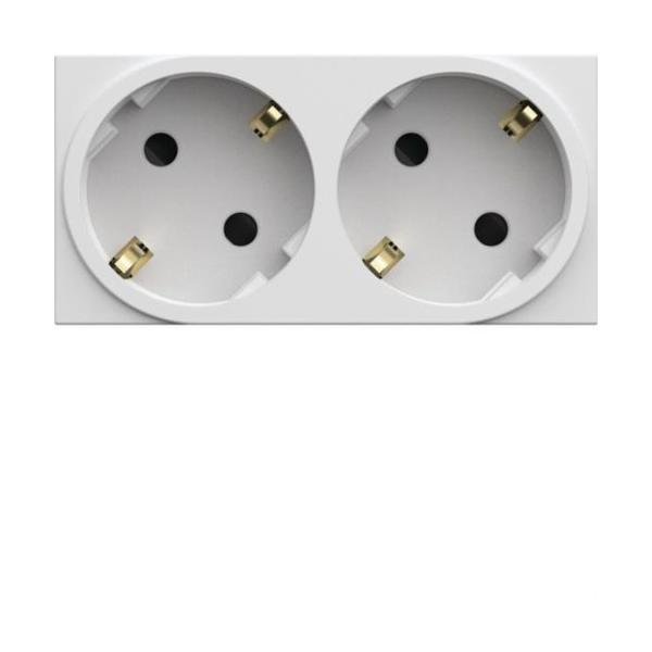 TOMA SCHUKO DOBLE PARA CANAL