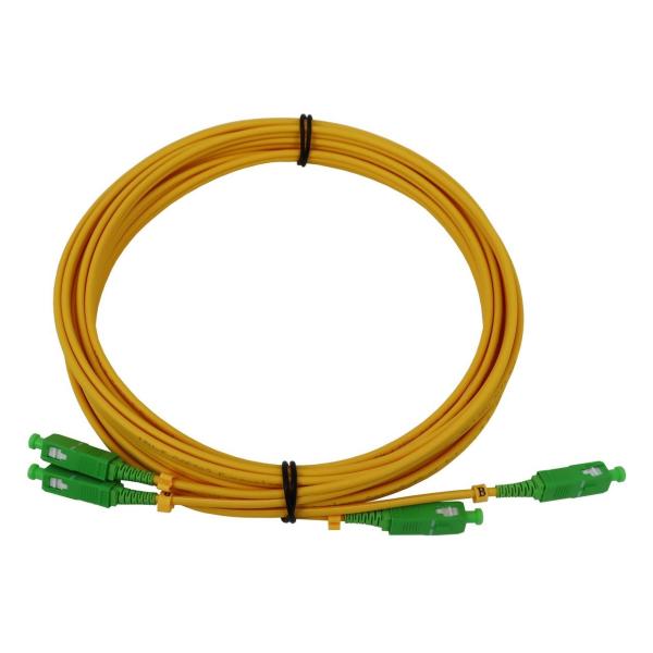 LATIGUILLO DUPLEX FIBRA ÓPTICA SM INTERIOR LSFH DCA SC/APC 5m