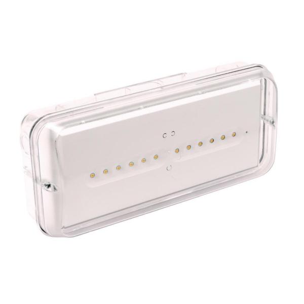 LUMINARIA EMERGENCIA XENA ESTÁNDAR 350lm NP 1h IP66/IK10 230V 50Hz TRANSPARENTE
