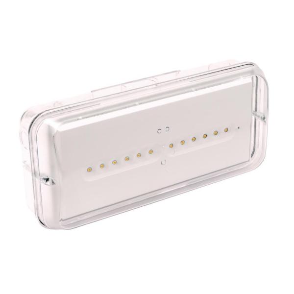 LUMINARIA EMERGENCIA XENA ESTÁNDAR 450lm NP 1h IP66/IK10 230V 50Hz TRANSPARENTE
