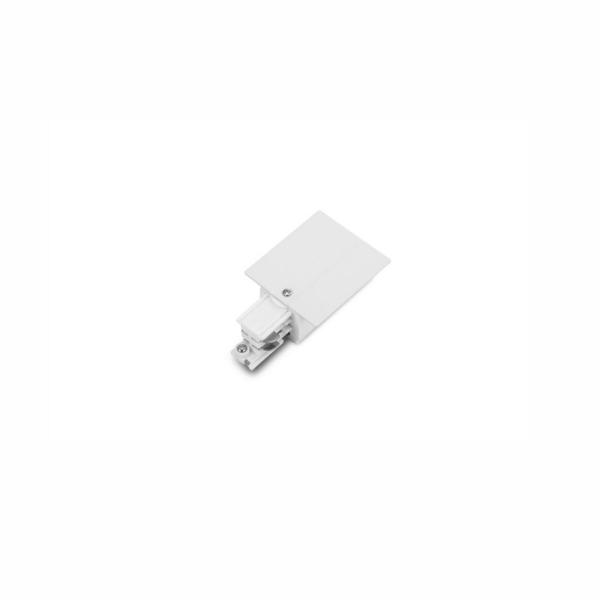 UNIN CARRIL EMPOTRABLE CONECTOR ALIMENTACIN DERECHA BLANCO