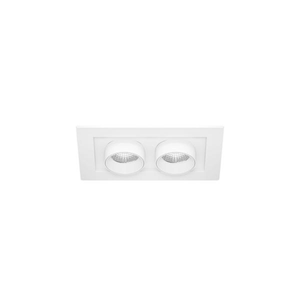EMPOTRABLE LED MINI OXO SQUARE/2 12W SWITCH 2700-3200-4000K BLANCO