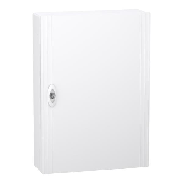 Envolvente modular, PrismaSeT XS, 3 Filas 18 Módulos , Superficie, Puerta Blanca