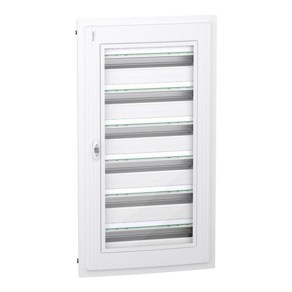 CAJA DE EMPOTRAR PRISMASET XS 24 MDULOS 6 FILAS PUERTA TRANSPARENTE