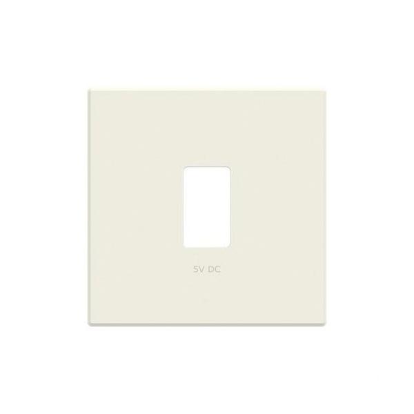 TAPA CARGADOR USB SIMPLE SERIE DE LUJO BLANCO ESSENCE