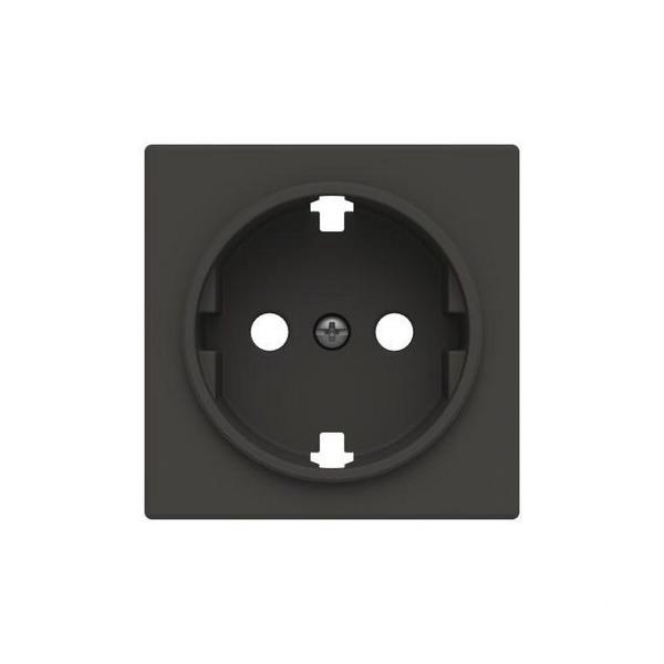 TAPA BASE ENCHUFE SCHUKO SERIE DE LUJO NEGRO ESSENCE