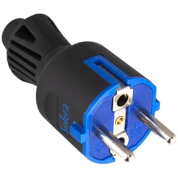 CLAVIJA 2P+T 16A 250V CAUCHO COLOR NEGRO