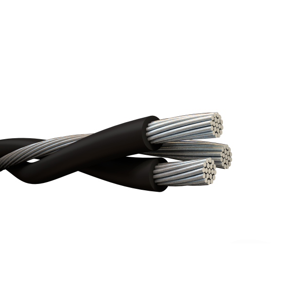 CABLE ALUMINIO 1kv. 3x25+54,6mm. NEGRO TRENZADO XZ1 (bobina)