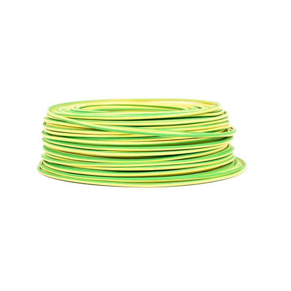 CABLE LISTIN LIBRE HALOGENOS 1,5mm. AMARILLO/VERDE (rollo 100m.)