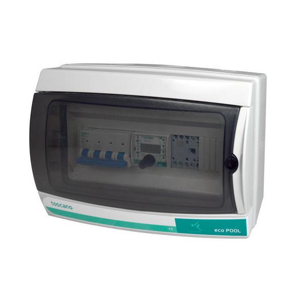 CUAMOD.DIG.ECO-POOL-400-D PROT.CTROL.1 B.DEPUR.0-16A TRIF.400V AC DIF.PTO.COM