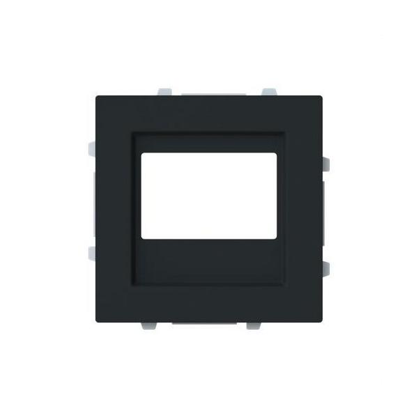 TAPA MÓDULO RADIO FM/AMPLIFICADOR SERIE ALBA NEGRO MATE