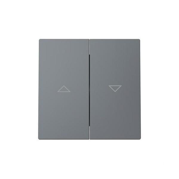 TECLA INTERRUPTOR / PULSADOR PERSIANAS SERIE ALBA GRIS MATE