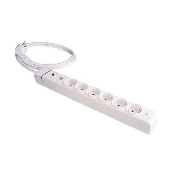 PROL.6 T.2P+T 16A 250Vcon INT.LUMIN.1,5m CBL.H05VV-F 3G1,5mm² PROT.SBT.SOBREC.