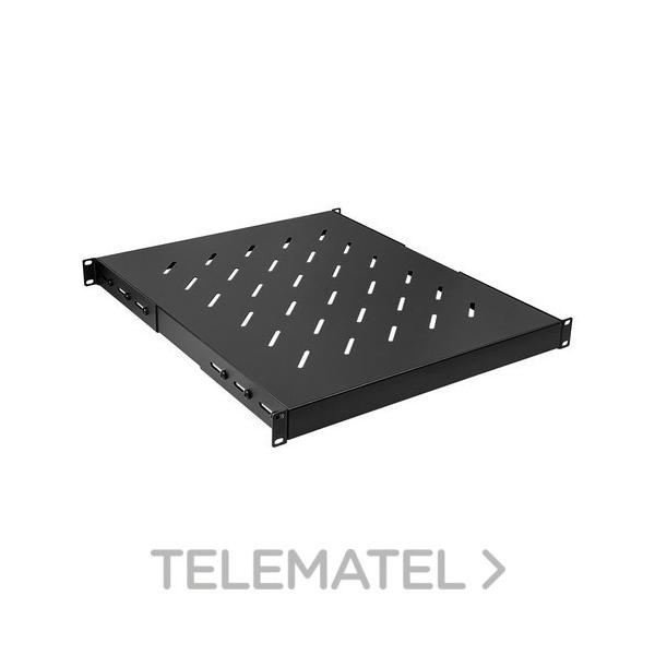 BANDEJA FIJA EXTENSIBLE 19" 550mm RACK 800 CARGA 120Kg NEGRA