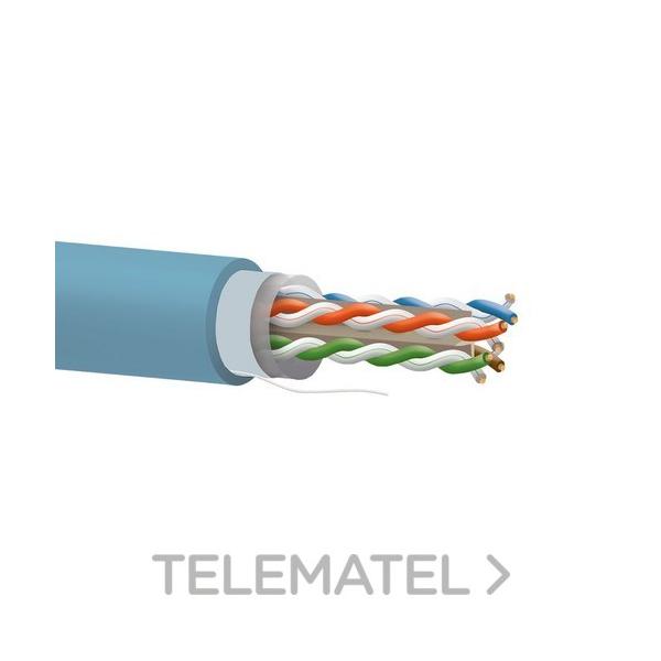 CABLE Cat6A U/UTP-M BC 23AWG AXT LSZH CPR B2ca-s1a d1 a1 AZUL BOBINA 500m