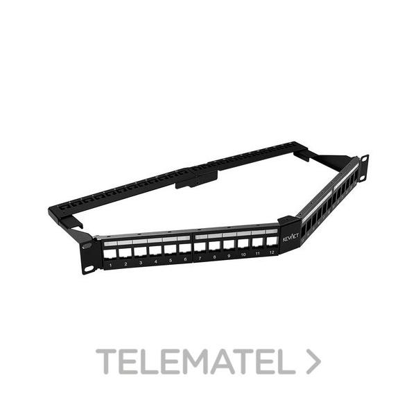 PANEL PARCHEO 19" VACIO P/FTP ANGR.12+12 KEYSTONES ETIQ.FT.BAST.POST.