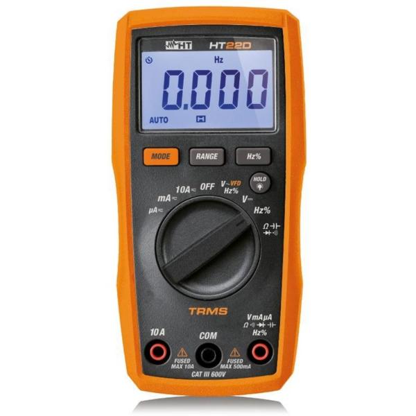 MULTÍMETRO DIGITAL HT22D TRMS CON VFD