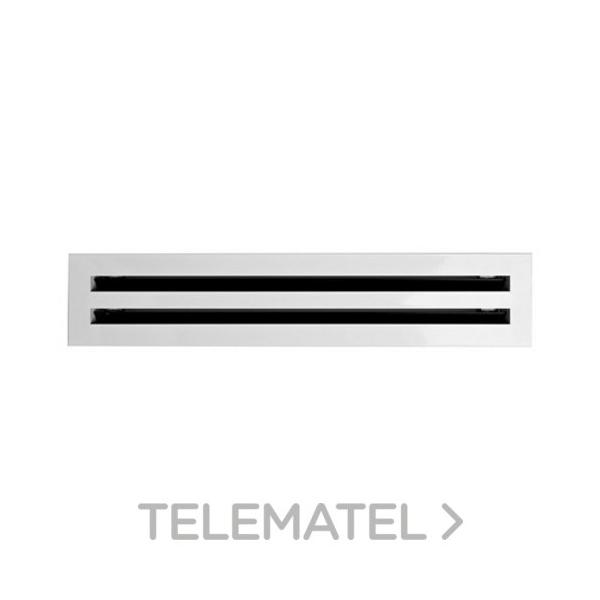 DIFUSOR LINEAL TRAMO TERMINAL AIRZONE 1 VÍA 2000mm BLANCO