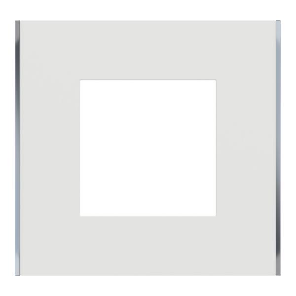 Marco 1 Elemento Unica Deco Blanco/Plata