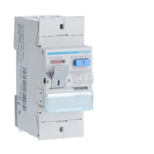 INTERRUPTOR DIFERENCIAL 2P 40A 300mA TIPO AHI