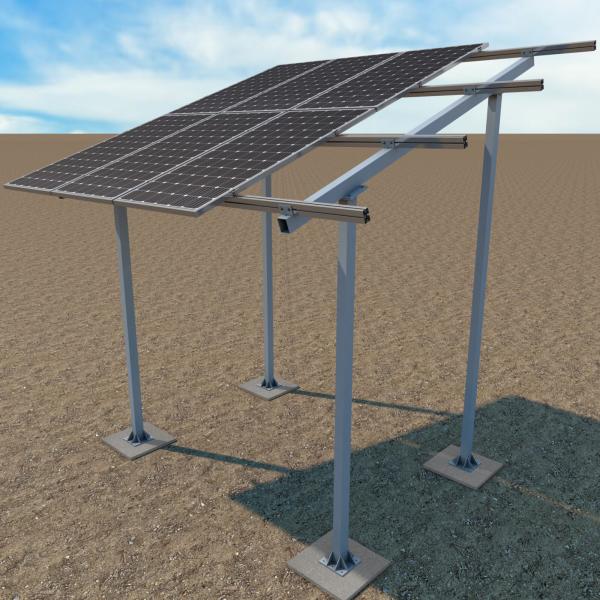 KIT AMPLIACIÓN TIPO A3 PARA SOPORTE 38V8-20 BASE EN ALUMINIO CRUDO