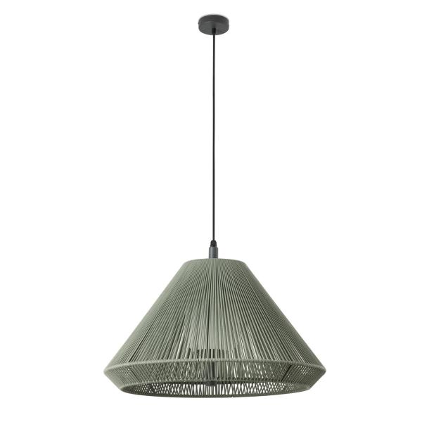LUMINARIA SUSPENDIDA SAIGON OUT C70 VERDE TAPA CONO