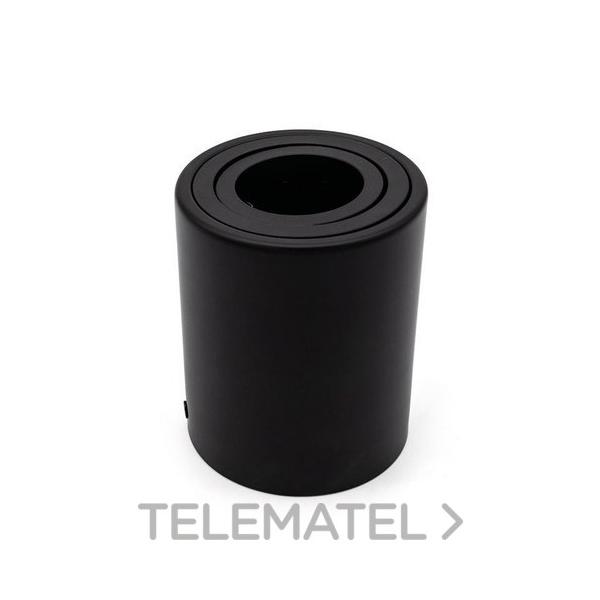APLIQUE SUPERFICIE GU10 REDONDO NEGRO