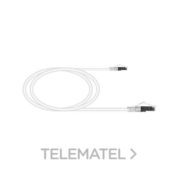 LATIGUILLO Cat6/6A U/FTP 26 AWG FLEX CONTACTOS 15µ" LSZH-FR BLANCO 0,5m