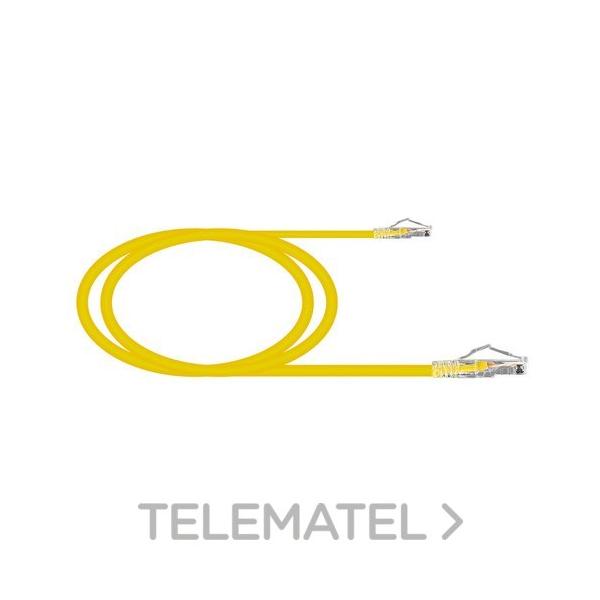 LATIGUILLO Cat6/6A U/UTP 26 AWG FLEX CONTACTOS 15µ" LSZH-FR AMARILLO 2m