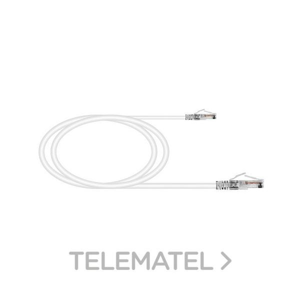 LATIGUILLO Cat6/6A U/UTP 26 AWG FLEX CONTACTOS 15µ" LSZH-FR BLANCO 10m