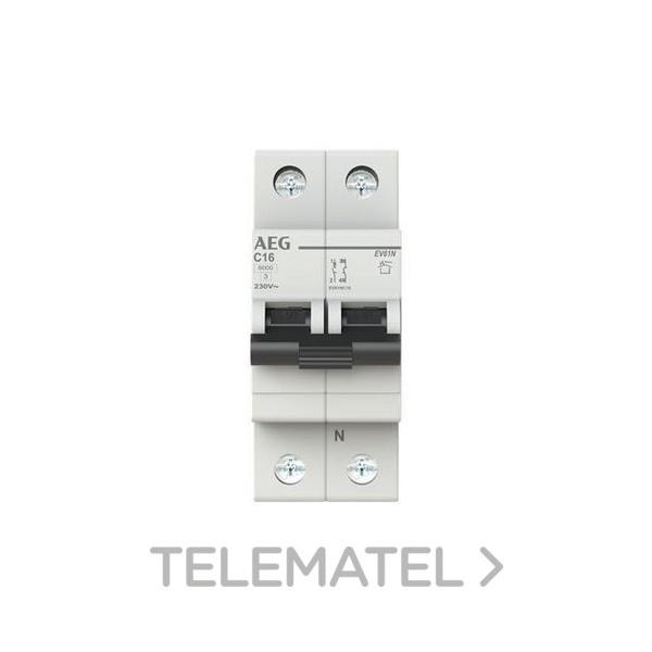 INTERRUPTOR MAGNETOTÉRMICO EV60 1P+N 16A C