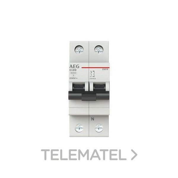 INTERRUPTOR MAGNETOTÉRMICO EH60 1P+N 20A C