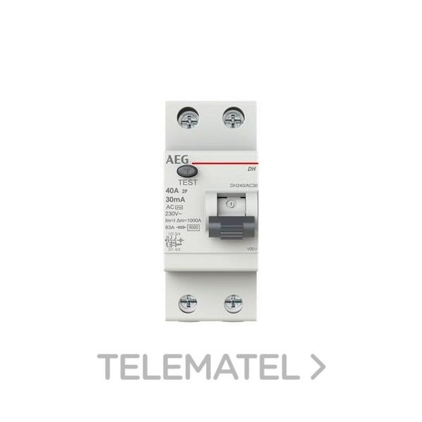 INTERRUPTOR DIFERENCIAL DH 2P 25A 30mA AC