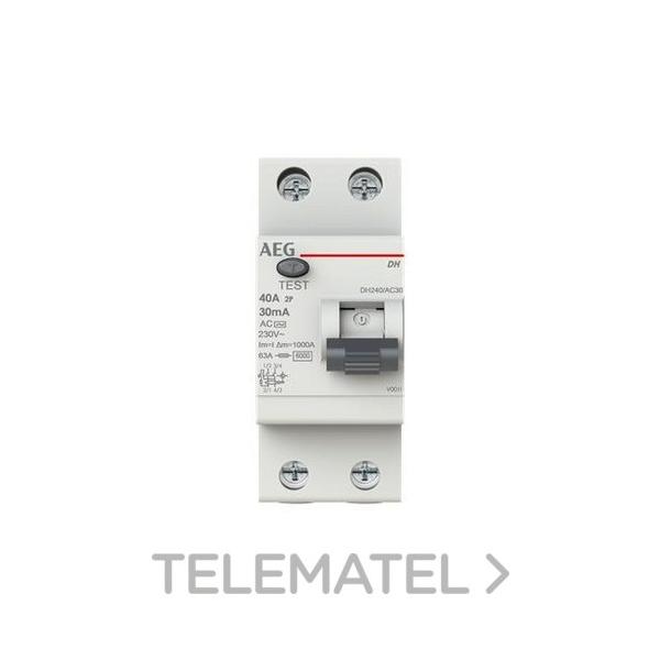 INTERRUPTOR DIFERENCIAL DH 2P 40A 30mA AC