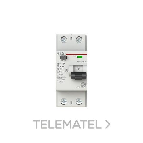 INTERRUPTOR DIFERENCIAL FN 2P 40A 30mA AI