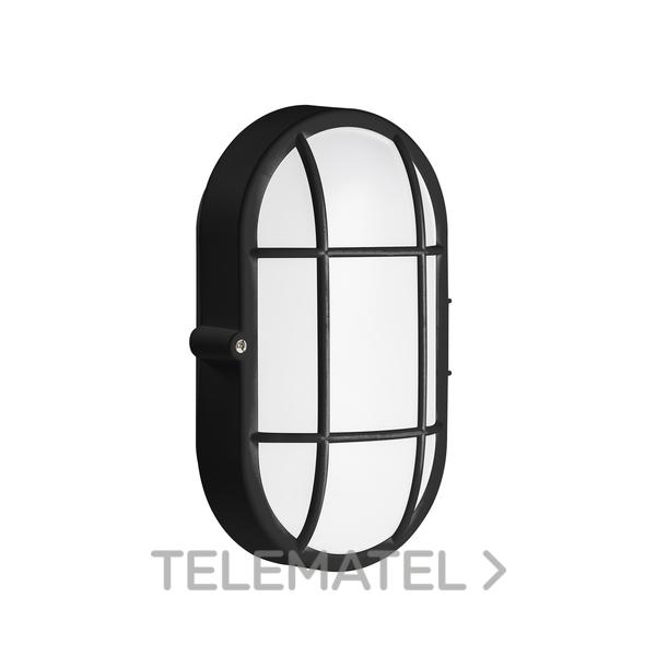 APLIQUE IP44 FOND OVAL E27 15W NEGRO