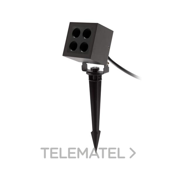 PROYECTOR IP65 CREST LED 8.2W BLANCO CÁLIDO 3000K ON-OFF NEGRO 800