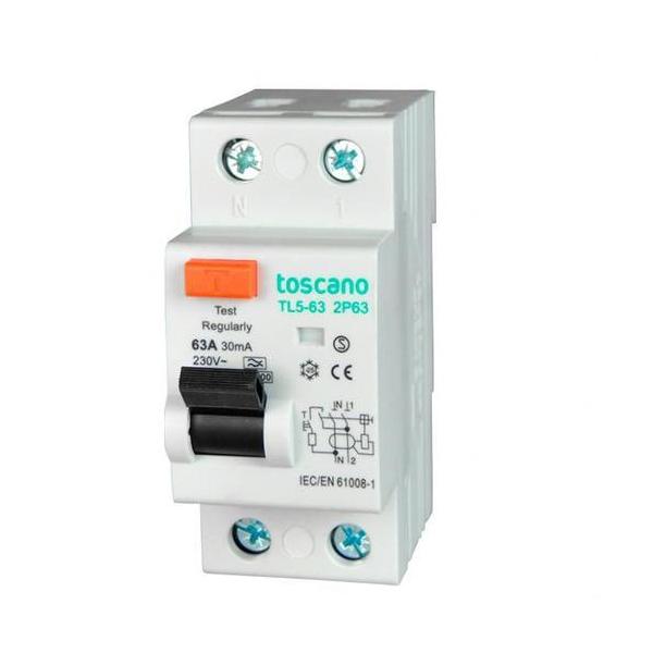 DIFERENCIAL 2P, 10kA, 40A, 30mA, TIPO A CON MECANISMO DE REARME AUTOMÁTICO