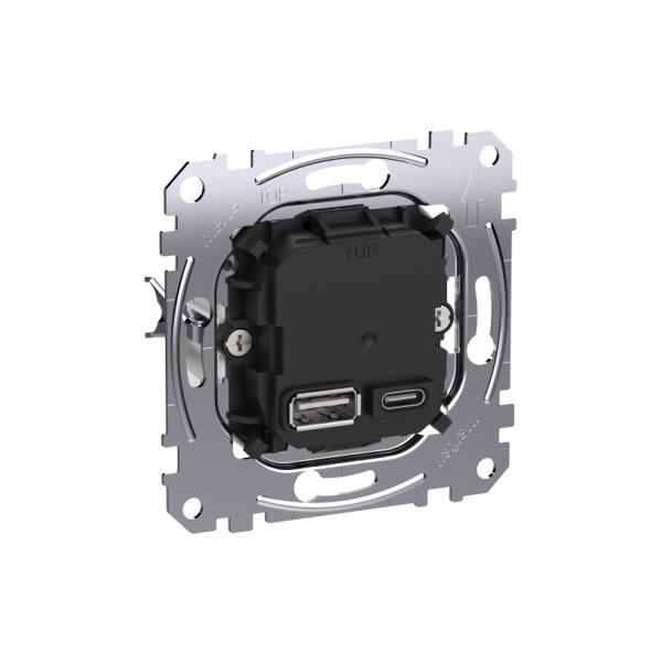 Cargador doble USB tipo A+C  compatible con las gamas System M y D-life; 45W